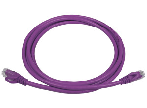 PowerMAX Purple Cat.6 U/UTP T568B Patch Cord (PVC) - with Divider